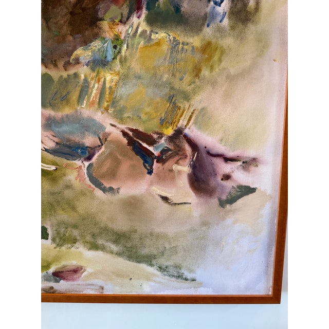 Maryanne Harman “Toward Kendalls” 1987 Large Abstract Oil Painting Framed For Sale In Los Angeles - Image 6 of 12