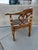 Vintage English Style Wood Corner Chair With Cane Seat. 1960s /70s Era. Pickled/distressed finish. Great design for an...