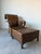 Coastal Vintage Coastal Organic Sculptural Tall Roll-Back Rattan Lounge Chair With Ottoman For Sale - Image 3 of 12