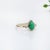 Metal 1.3ct Emerald Ring With Natural Diamond Accents: Solid 14k Gold, ,Size 6.75 For Sale - Image 7 of 8