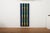 Wooden Wall Relief with Beams Painted Blue & Geometric Central Parts Painted Green/Yellow, 1950s For Sale - Image 14 of 14