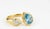 Not Yet Made - Made To Order Toi Et Moi Gemstone Ring: Topaz and Moissanite, Size 7.5 For Sale - Image 5 of 8