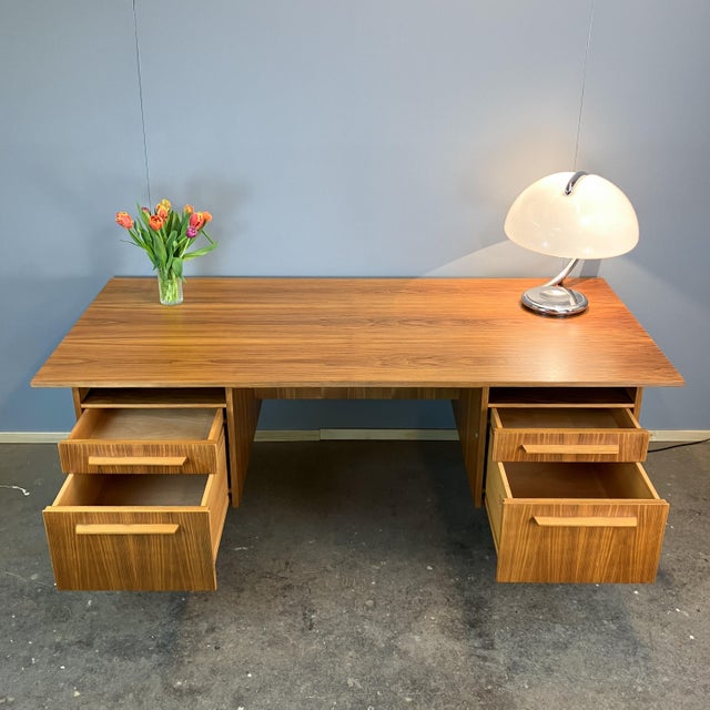 Vintage Bauhaus Desk in Walnut from WK Möbel, 1960s For Sale - Image 11 of 16