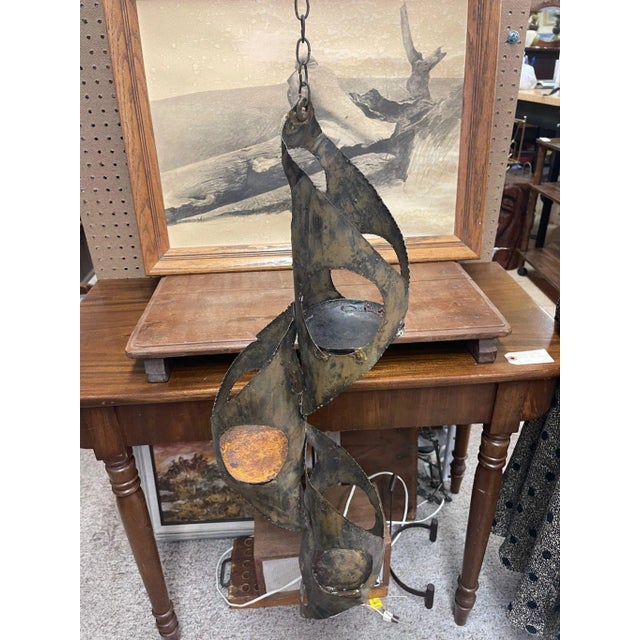 1970s Vintage Brutalist Style Decorative Wall Hanging For Sale - Image 5 of 7