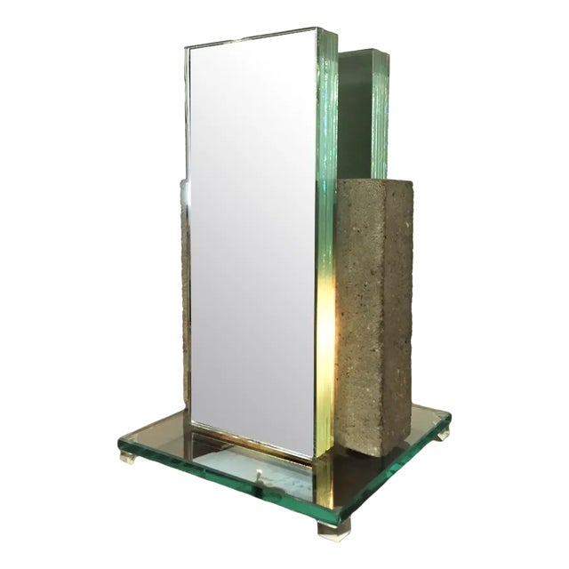 Mirror Table Lamp by Laurent Beyne, 1990s For Sale