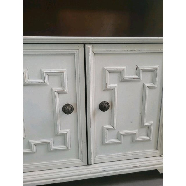 Wood Vintage Two-Door Sideboard with Wheels and Open Compartment, 1970s For Sale - Image 7 of 11