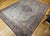 19th Century Persian Kashan Rug, Hand-Knotted Wool & Cotton, Floral Design, Ivory & Navy, 9x12 For Sale - Image 9 of 18