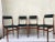 Polish chairs from the mid-century of the company Olsztyńskie Fabryki Mebli set of 4 pieces. Original wood condition good...