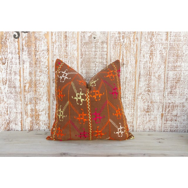 Bhumi Antique Indian Folk Pillow For Sale - Image 10 of 10