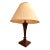 Vintage Restoration Hardware Teak Table Lamp For Sale