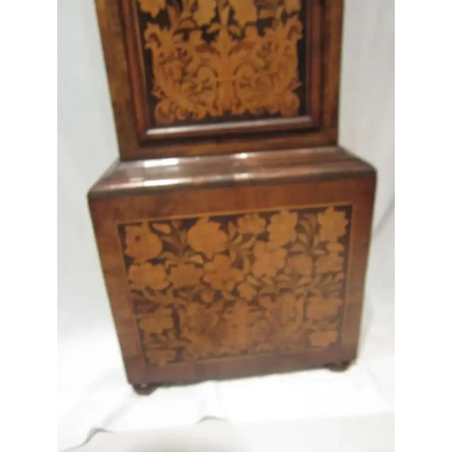 17th Century Walnut and Marquetry Longcase Clock For Sale - Image 4 of 11