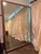 Wood 1990s Large Walnut With Gold Accent Beveled Glass Mirror For Sale - Image 7 of 7