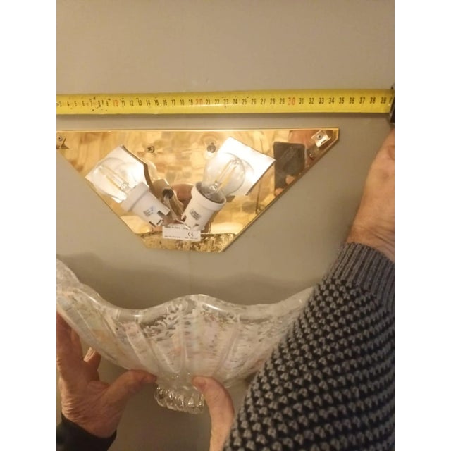 1960s Uplight Shell Sconce For Sale - Image 11 of 12