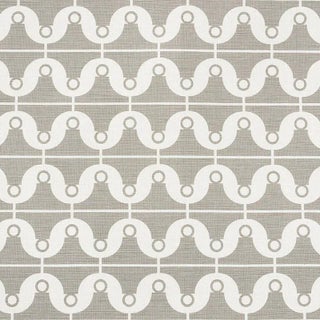 Sample - Schumacher X Studio Bon London Bridge Fabric in Taupe For Sale