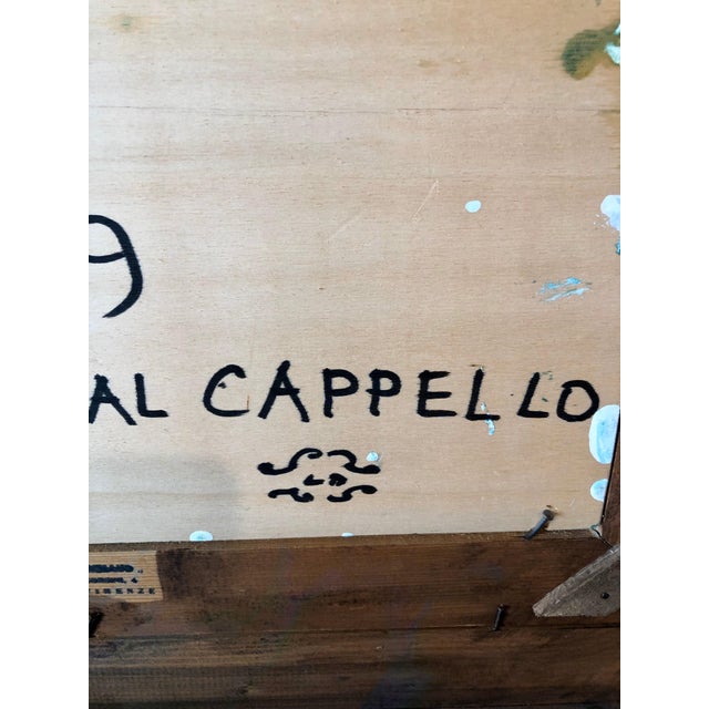 Surrealism Lazzaro Donati, Italian Modernist Surrealist Lady With a Hat Oil Painting, Signora dal Cappello, 1969 For Sale - Image 3 of 12