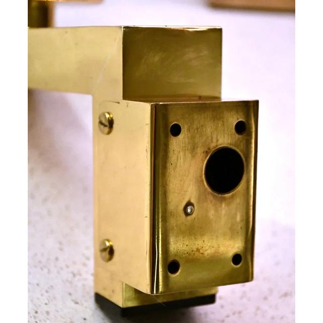 Swedish Model V397 Sconces in Brass and Opaque Glass by Hans-Agne Jakobsson for Hans-Agne Jakobsson AB, 1970s, Set of 2 For Sale - Image 9 of 11