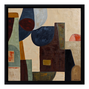 Enigma, Abstract Geometric Contemporary, Framed by Sophie Dumont