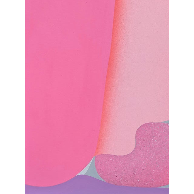 Alika Herreshoff "Bess Nest" Contemporary Colorful Pink and Purple Abstract Painting, 2015 For Sale - Image 9 of 12