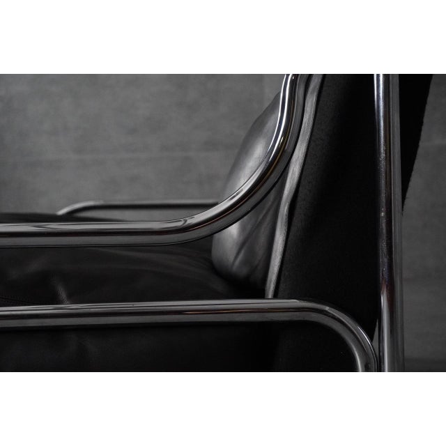 Black Leather Stringa 2-Seater Sofa by Gae Aulenti for Poltronova, 1960s For Sale - Image 15 of 18