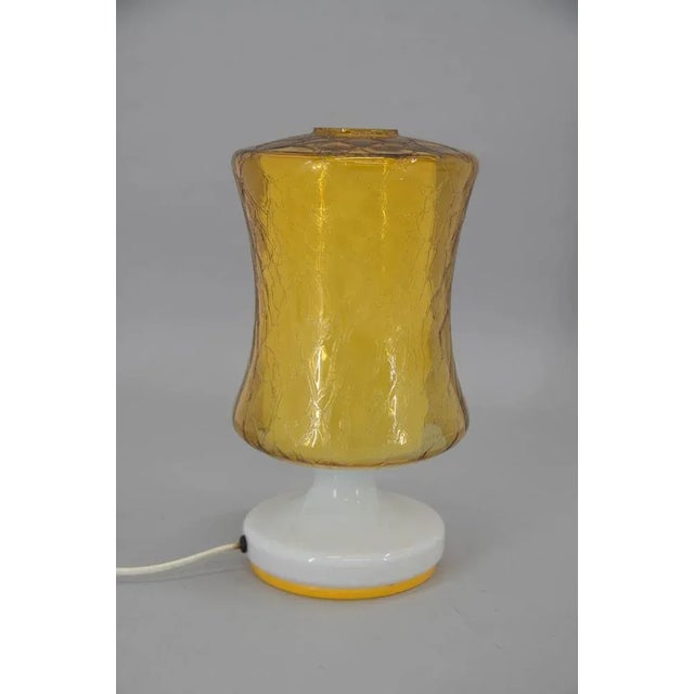 Mid-Century Glass Table Lamp, 1970s For Sale - Image 6 of 10