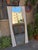 1950s Large Vintage Mirror with Brass Frame on Wooden Panel, 1950s For Sale - Image 5 of 5