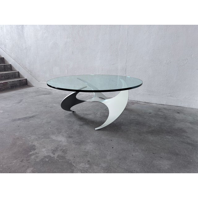 Mid-Century Modern Propeller Coffee Table by Knut Hesterberg for Ronald Schmitt, 1970s For Sale - Image 3 of 7