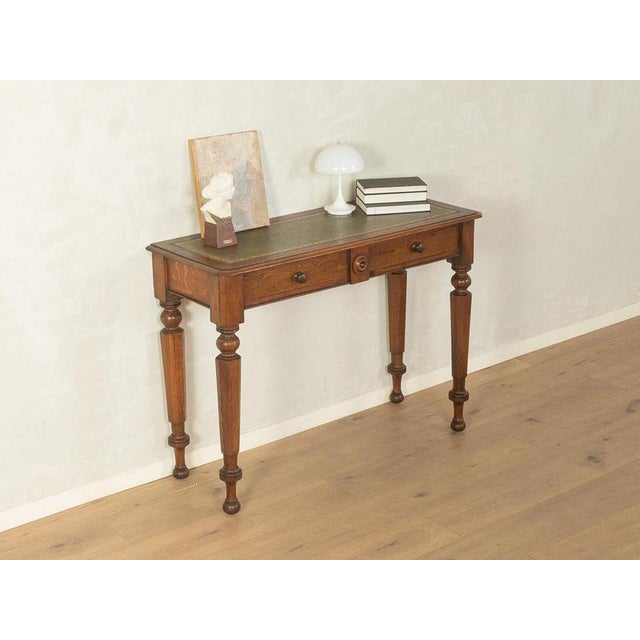 Antique Console Table with Fine Leather Writing Surface For Sale - Image 12 of 12