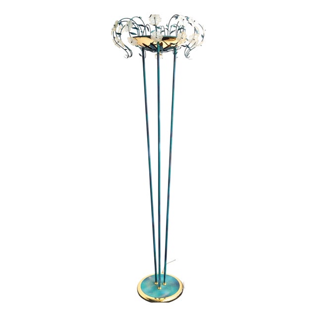 Murano Floor Lamp by Seguso for Venini, Italy, 1980s For Sale