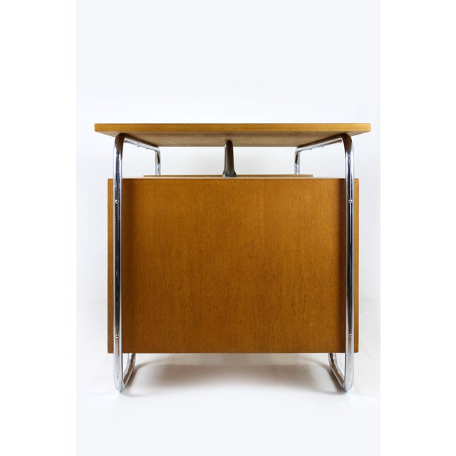 Bauhaus Tubular Steel Desk from Mücke-Melder, Czechoslovakia, 1930s For Sale - Image 18 of 18