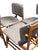Set of 4 Vintage Mid Century Modern Danish Teak and Leather Greta Dining Chairs For Sale - Image 10 of 11