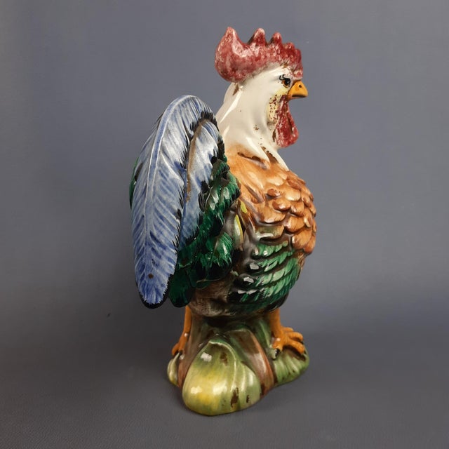 Multicolored Ceramic Rooster, Italy, 1970s For Sale - Image 3 of 18