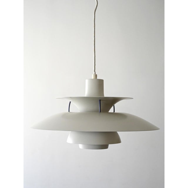 1960s PH 5 White Pendant by Poul Henningsen for Louis Poulsen, 1960s For Sale - Image 5 of 11