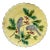 French Majolica Bird & Holly Plate Sarreguemines, Circa 1880 For Sale