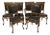 Early 1900’s Stomps-Burkhardt Co, American Edwardian-Era /Tiger Oak / Leather Upholstery Dinning Chair Set of 6 For Sale