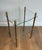 Maison Jansen Brass side table with 2 glass shelves French work, Maison Jansen Circa 1940 For Sale - Image 4 of 12