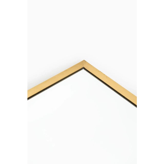 Mid-Century Modern Brass Mirror by Josef Frank, 1960s For Sale - Image 3 of 5