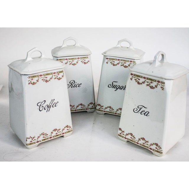 Victoria Czechoslovakia China Canisters Set of 4 Chairish