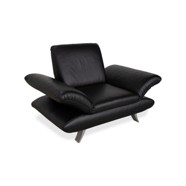 Rossini Armchair in Black Leather from Koinor For Sale - Image 3 of 16