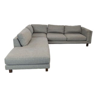 Room & Board Cade Modern Sectional Sofa With Chaise For Sale