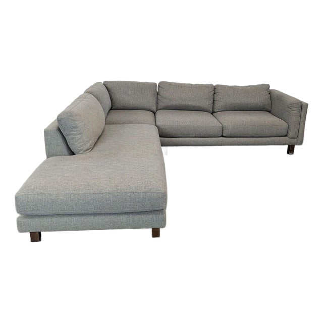 Room & Board Cade Modern Sectional Sofa With Chaise For Sale