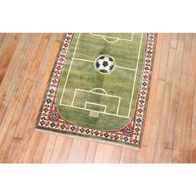 21st Century Soccer Stadium Pattern Rug - 2'7" x 4' For Sale - Image 17 of 18
