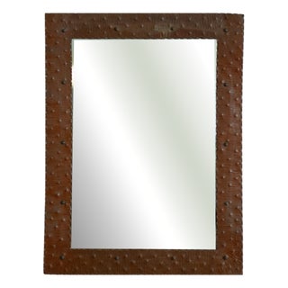 Mirror with Copper Frame attributed to Burchiellaro for Burchiellaro Lorenzo, 1970s For Sale