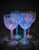 This is a gorgeous set of four pre-owned vintage pastel Crystal water goblets in the Brookside pattern, from the Marquis...
