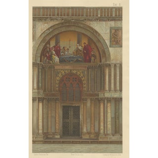 Portal of San Pietro of the Basilica of San Marco, 1881, Paper For Sale