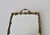 Vintage Mid-Century Rectangle German Style Floral Design Brass Frame Mirror Vanity Tray For Sale - Image 9 of 15