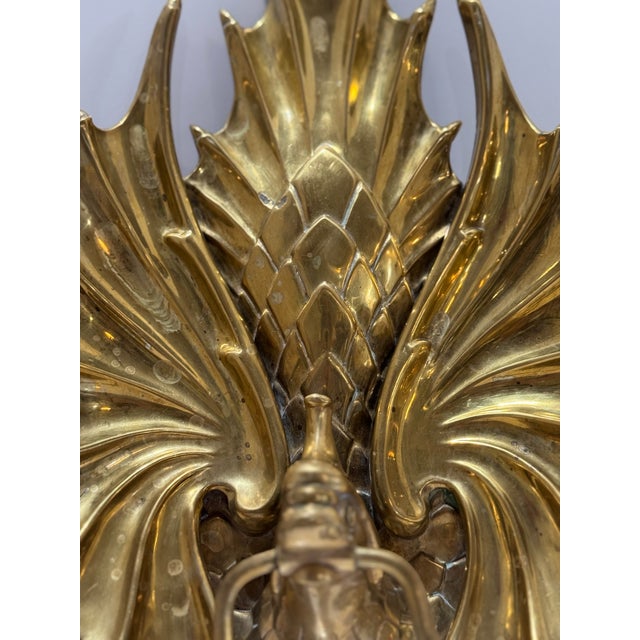Early 20th Century Antique Chinese Bronze Koi Fish Wall Sconce – Early 20th Century For Sale - Image 5 of 16