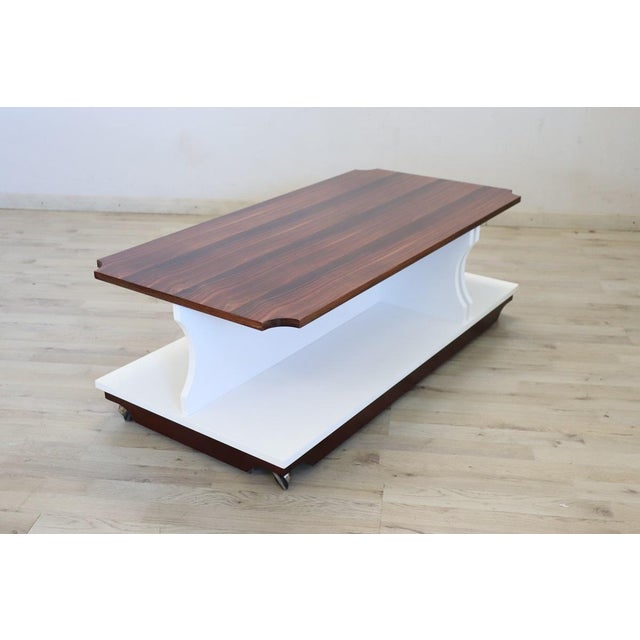 Wood Two Colors Coffee Table, 1970s For Sale - Image 7 of 11
