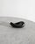 Rare french mid century black enameled ceramic "banana bowl" by georges jouve for steph simon paris, 1950s. in good...