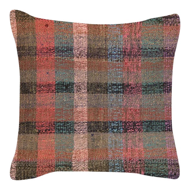 1960s Turkish Hemp Pillow - 15" X 15" For Sale