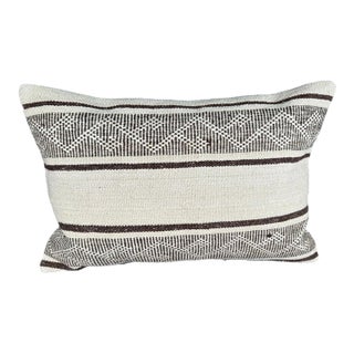 Turkish Hemp Pillow Cushion Natural Beige Brown Pillow Cushion Cover 16 "x 24" For Sale